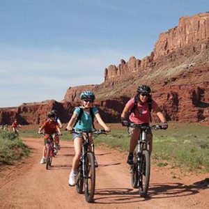 Bike riding in Moab Utah